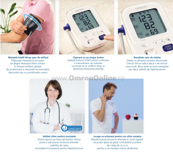 OMRON M3 Comfort (HEM-7155-E) - Tensiometru de brat, manseta inteligenta Intelli Cuff, validat clinic, garantie 3 ani [7]