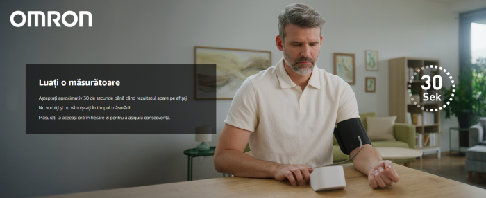 Tensiometru automat pentru brat Omron X2 Essential, tehnologie Intellisense, validat clinic, detectare puls neregulat [7]