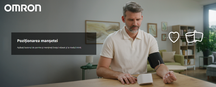 Tensiometru automat pentru brat Omron X2 Essential, tehnologie Intellisense, validat clinic, detectare puls neregulat [6]