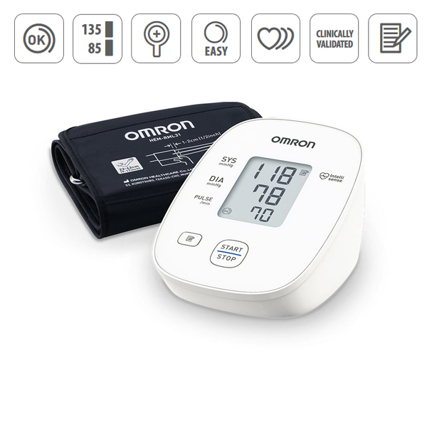 Tensiometru digital de brat OMRON M300, validat clinic, tehnologie INTELLISENSE, manseta 22-42 cm, 3 ani garantie [1]