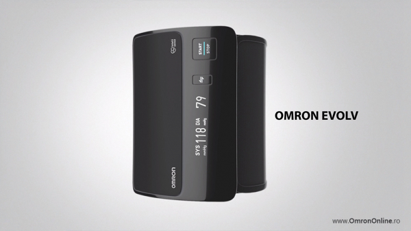 Tensiometru Omron EVOLV digital de brat, manseta inteligenta 22-42 cm, transfer date Bluetooth, fara cabluri, validat clinic, ecran OLED, fabricat in Japonia [14]