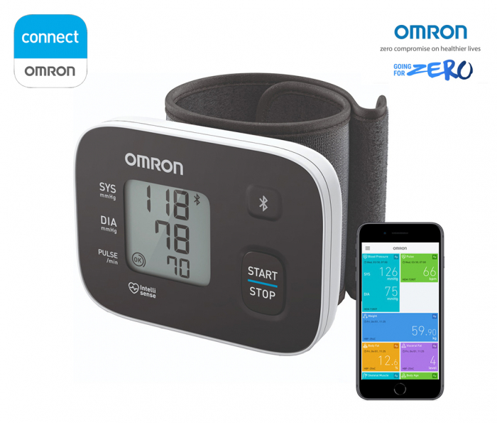 OMRON RS3 Intelli IT - Tensiometru de incheietura, transfer date Bluetooth, validat clinic [1]
