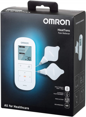 Electrostimulator muscular Omron HeatTens, TENS + HEAT (terapie prin caldura), baterie reincarcabila, pentru ameliorarea durerii articulare si musculare [7]