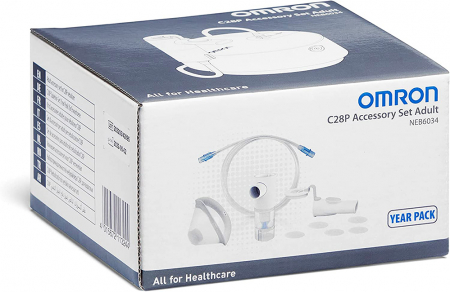 Kit nebulizare pentru aparat aerosoli Omron C28P (C105 / X105) - Advanced Year Pack - Adult (kit AVT, masca, furtun, filtre) [3]