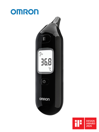 Termometre - OMRON Gentle Temp 533 - Termometru digital cu infraroșu, de ureche, pentru copii și adulți, măsurare rapidă în 1 secundă și design fără capac