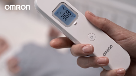 OMRON Gentle Temp 730 - Termometru de frunte cu infraroșu, fără contact, pentru nou-născuți, copii și adulți, măsurare rapidă în 1 secundă, rezistent la apa, silentios [2]