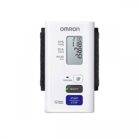 Omron NightView - Tensiometru de incheietura cu masurare nocturna, silentios, validat clinic, transfer date Bluetooth, fabricat in Japonia [2]
