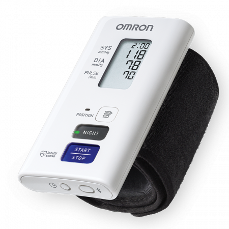 Omron NightView - Tensiometru de incheietura cu masurare nocturna, silentios, validat clinic, transfer date Bluetooth, fabricat in Japonia [3]