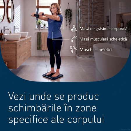 Analizoare corporale - Omron Viva360+ , Cantar digital pentru compozitia corporala cu analiza pe segmente