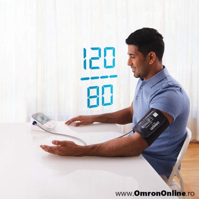 OMRON X4 Smart - Tensiometru de brat, manseta inteligenta Intelli Cuff, transfer date Omron Connect, validat clinic, garantie 3 ani [7]