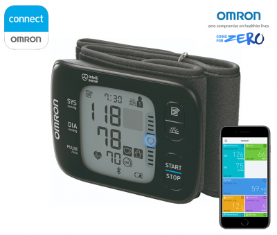 OMRON RS7 Intelli IT - Tensiometru de incheietura, silentios, transfer date Bluetooth, validat clinic [0]