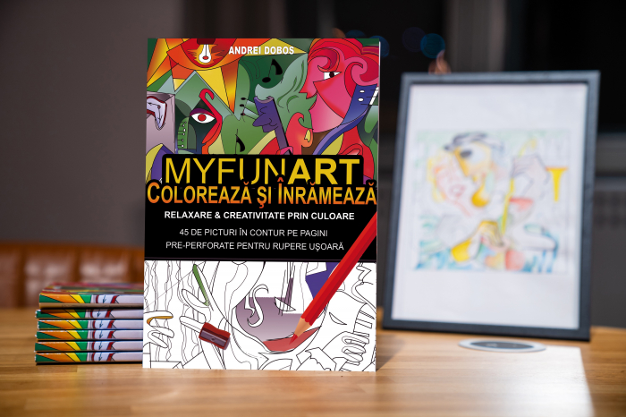 Carte de colorat pentru adulti: Coloreaza si Inrameaza [1]
