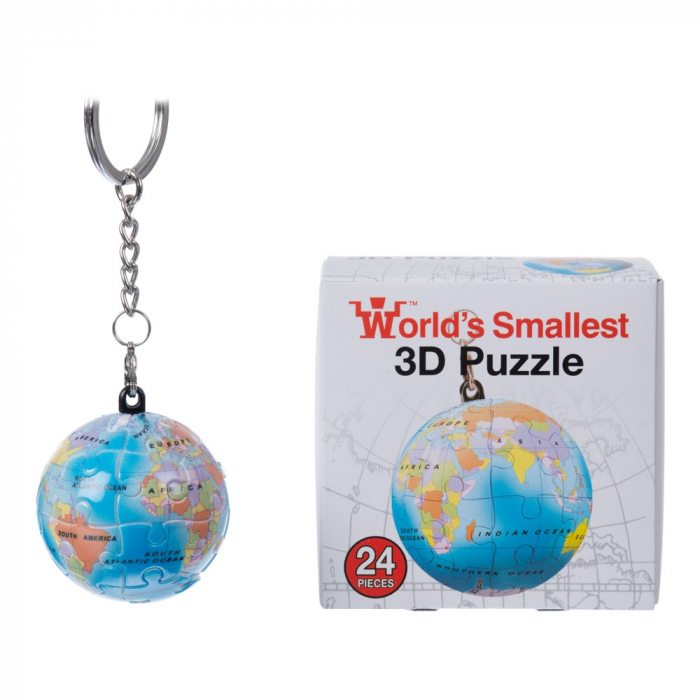 Breloc Puzzle Glob Pamantesc 3D [2]