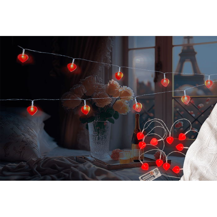 Instalatie LED - Model inimioare [2]