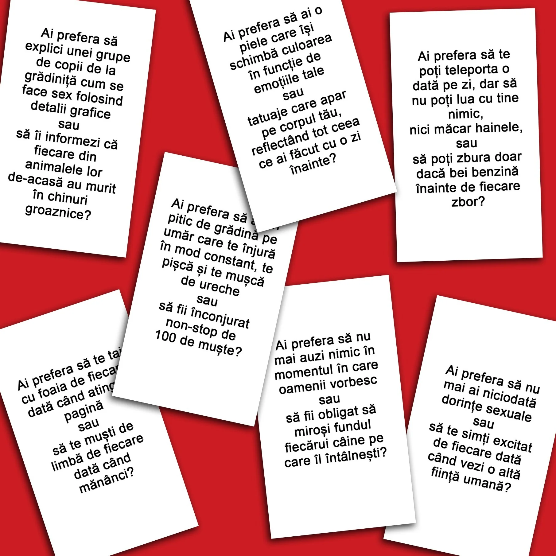 Joc De Carti Pentru Petreceri - Ce Ai Prefera? Decizii imposibile [3]