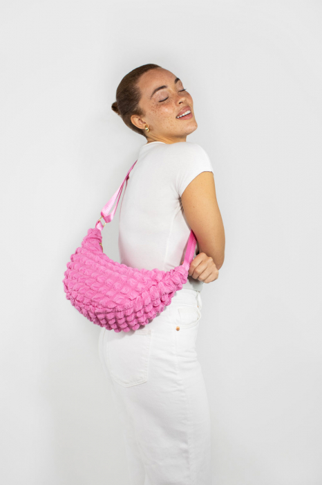 Geanta crossbody roz [5]