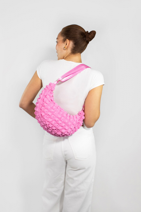 Geanta crossbody roz [7]