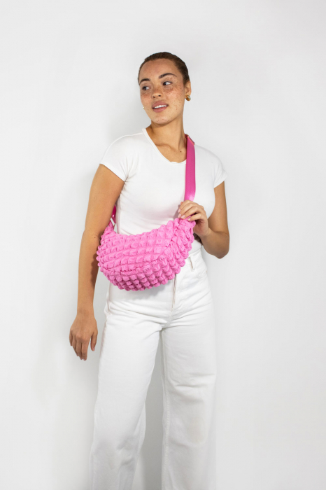 Geanta crossbody roz [4]