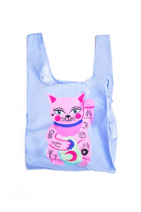 Geanta reutilizabila medie model Lucky Cat [2]