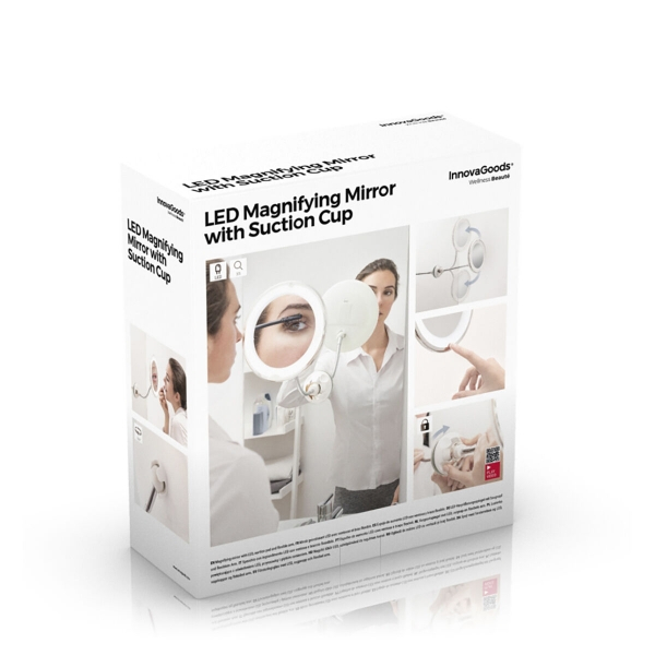 Oglinda cu LED-uri si picior flexibil [7]