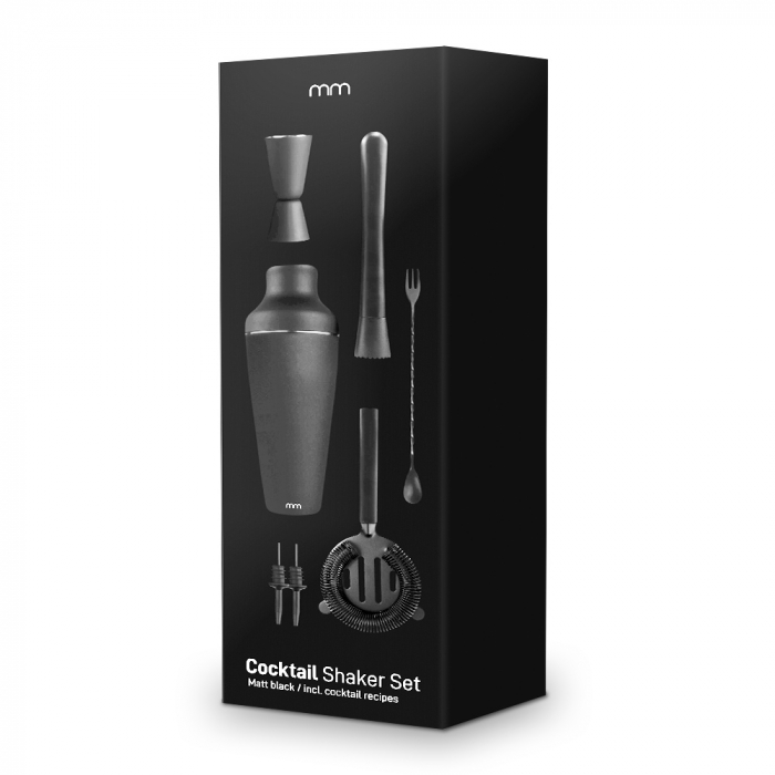 Set Cocktail Shaker - Negru Mat [4]
