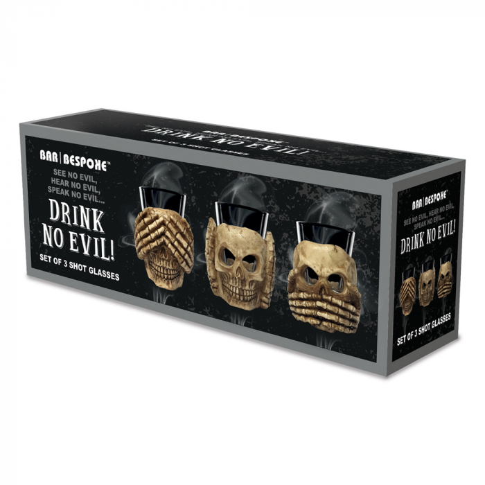 Set shot uri de sticla - model Three Wise Monkeys [6]