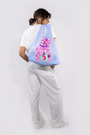 Geanta reutilizabila medie model Lucky Cat [2]