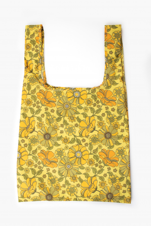 Geanta reutilizabila medie model Retro Flower [2]
