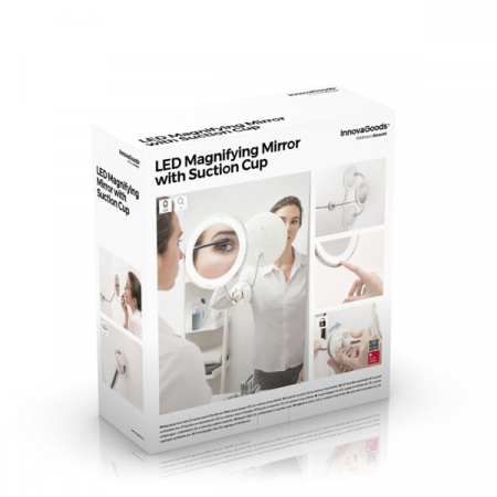 Oglinda cu LED-uri si picior flexibil [6]