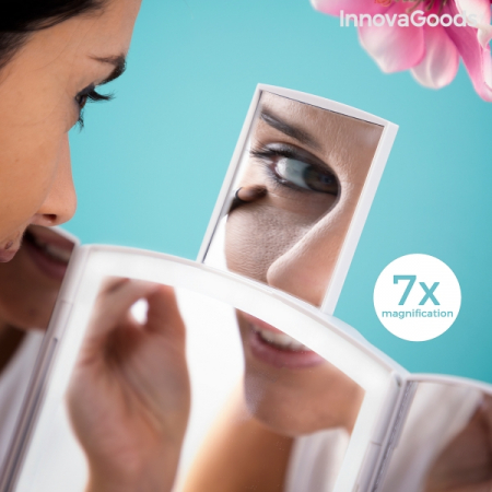 Oglinda cu leduri si organizator de make-up [3]