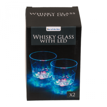 Set 2 pahare pentru whisky cu lumina LED [5]