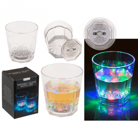 Set 2 pahare pentru whisky cu lumina LED [4]