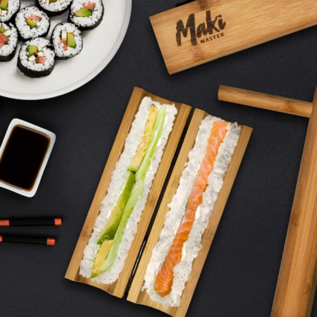 Cadouri pentru sot - Kit pentru preparare sushi din bambus - Maki Master
