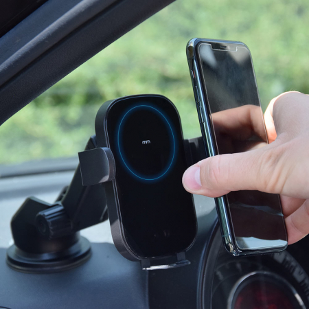 Suport smartphone cu incarcator, fara fir pentru masina [2]
