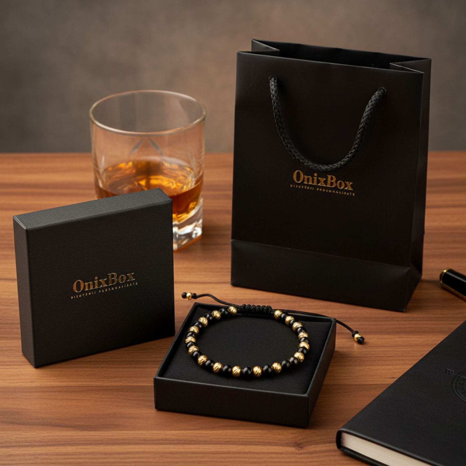 bratara-onix-bile-argint-4mm-placate-aur-18k-snur-reglabil-unisex (1)