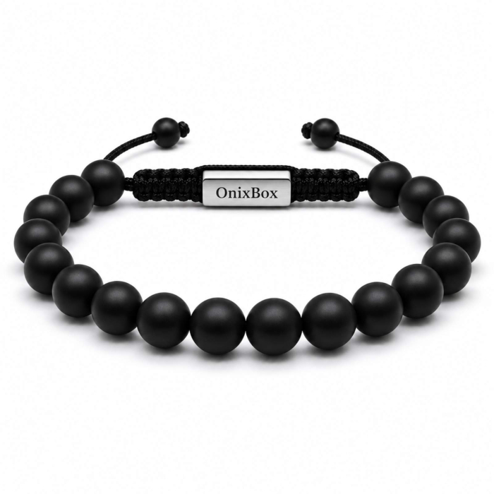 Set 2 Brățări Bărbați din Pietre Naturale 8 mm – Onix & Triplă Protecție [7]