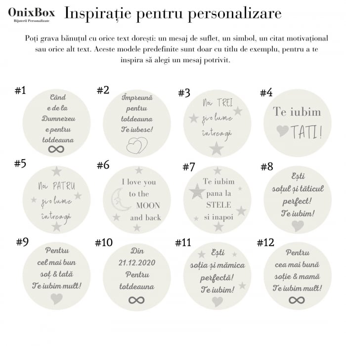 Bratara snur rosu si banut gravat text Argint 925 [4]