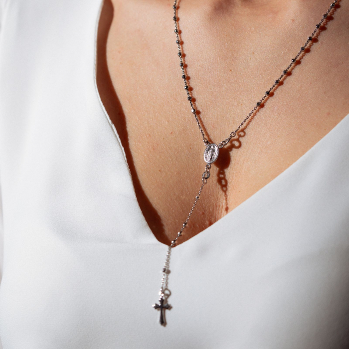 Rozariu din Argint 925, Unisex – Lungime 60 cm, Bijuterie Spirituală și Elegantă [2]