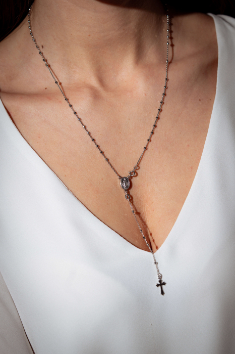 Rozariu din Argint 925, Unisex – Lungime 60 cm, Bijuterie Spirituală și Elegantă [6]