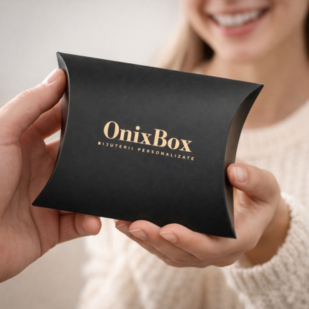 Brățară Onix Negru Mat 4 mm cu Biluțe Argint Placate Aur 14K – Șnur Reglabil Unisex [2]