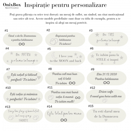 Brățară Bărbați din Piele Naturală Navy Personalizată – Gravură Text, Cadou Elegant pentru El [3]