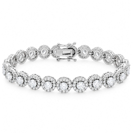 Set Angel Argintiu - Colier și Brățară cu Cristale 7.7 mm, Aliaj Rodiat [3]