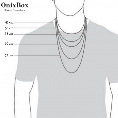 Lant argint barbati gros Figaro, 55 cm, 120 grame [3]