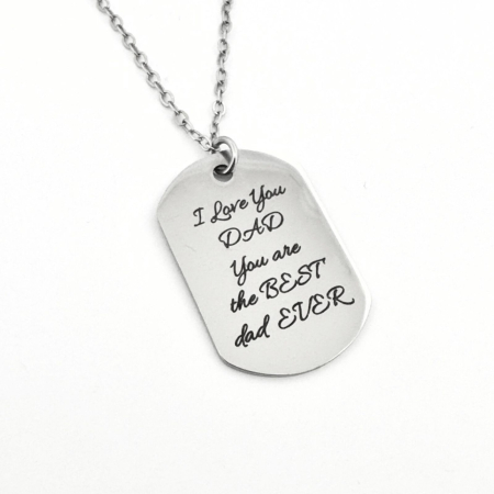 Lanturi Personalizate - Colier Plăcuță Army Personalizată Text, Inox Premium, Gravură Laser cu Garanție pe Viață