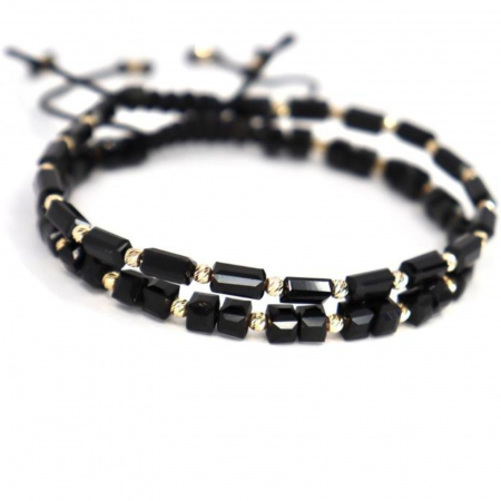 Set brățări cu biluțe de  Aur 14K, Cristale Sticlă și  șnur reglabil [2]