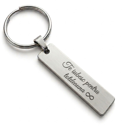 Brelocuri - Set Brelocuri Personalizate cu Fotografia Ochilor și Text - Cadou Cuplu