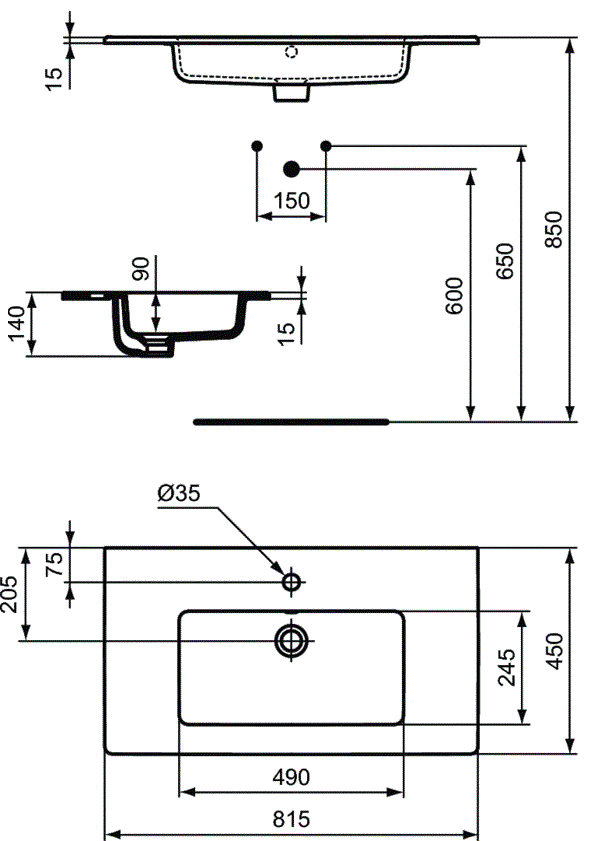 Lavoar Ideal Standard Tempo 81 CM [2]