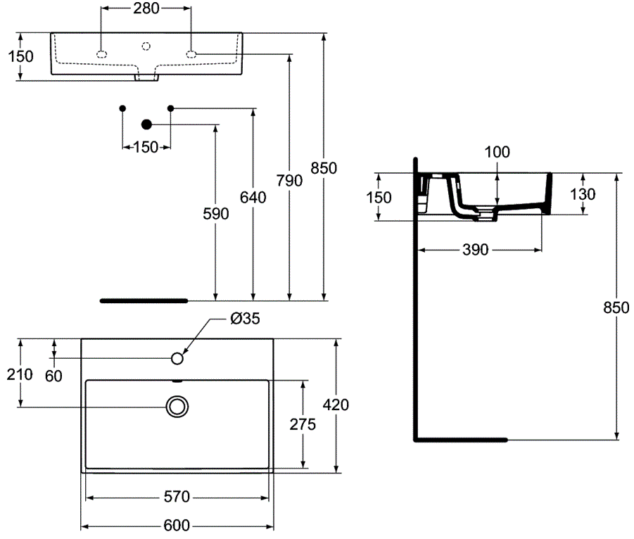 Lavoar Ideal Standard Strada 60 CM [1]