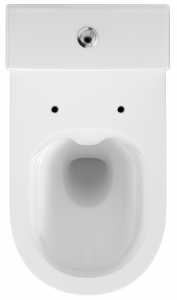 Pachet Complet Toaleta Cersanit Crea Oval - Vas WC, Rezervor, Armatura, Capac Slim & Soft, Set de Fixare [1]