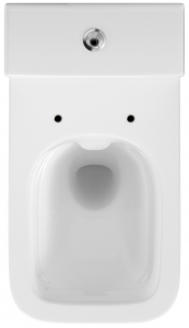 Pachet Complet Toaleta Cersanit Crea Rectangular - Vas WC, Rezervor, Armatura, Capac Slim & Soft, Set de Fixare [5]